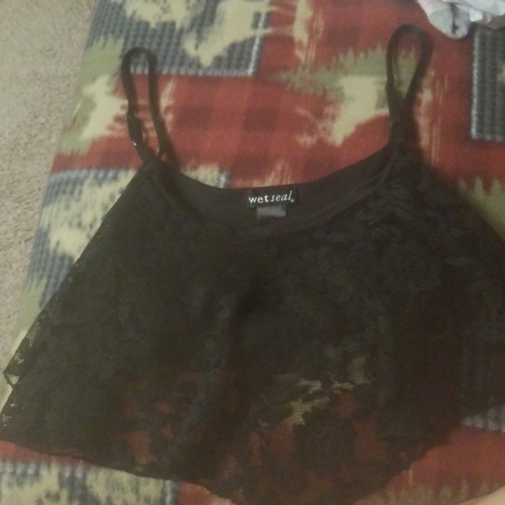 Black crop top